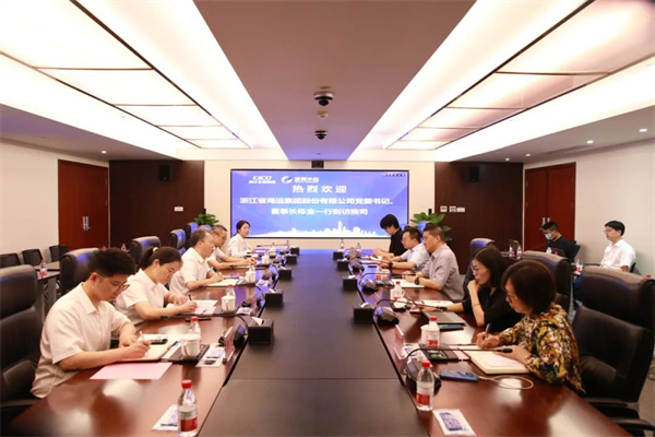 省海运集团党委书记、、董事长陈金到我司调研交流