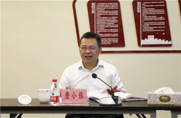 集团公司总司理詹小张一行来浙商腾博汇游戏官网调研指导事情