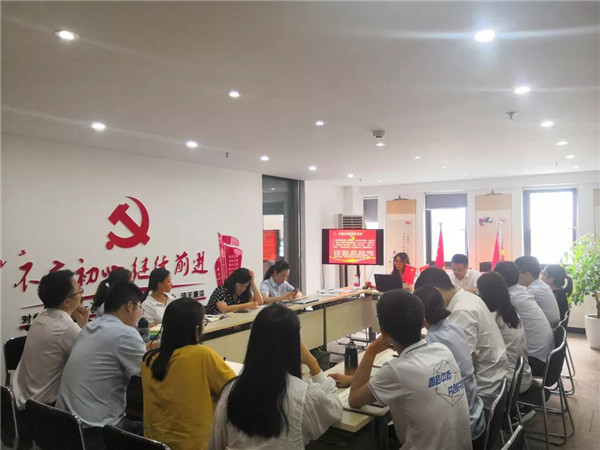 公司各下层党支部起劲开展主题教育学习活动