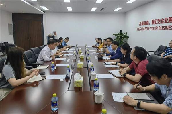 公司党委副书记、总司理张端清赴海南平台公司调研