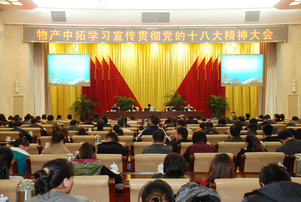 公司学习转达十八大报告精神