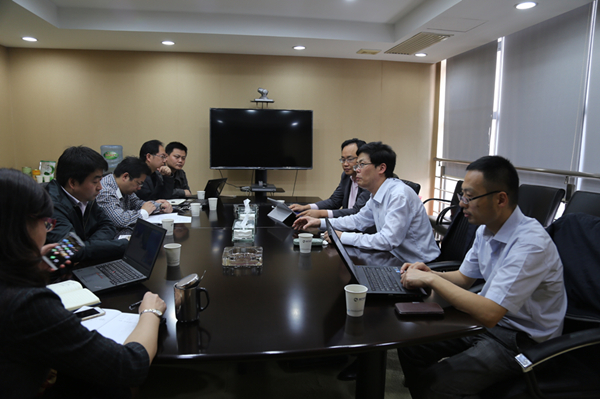 集团信息公司徐云彪总司理来司考察交流